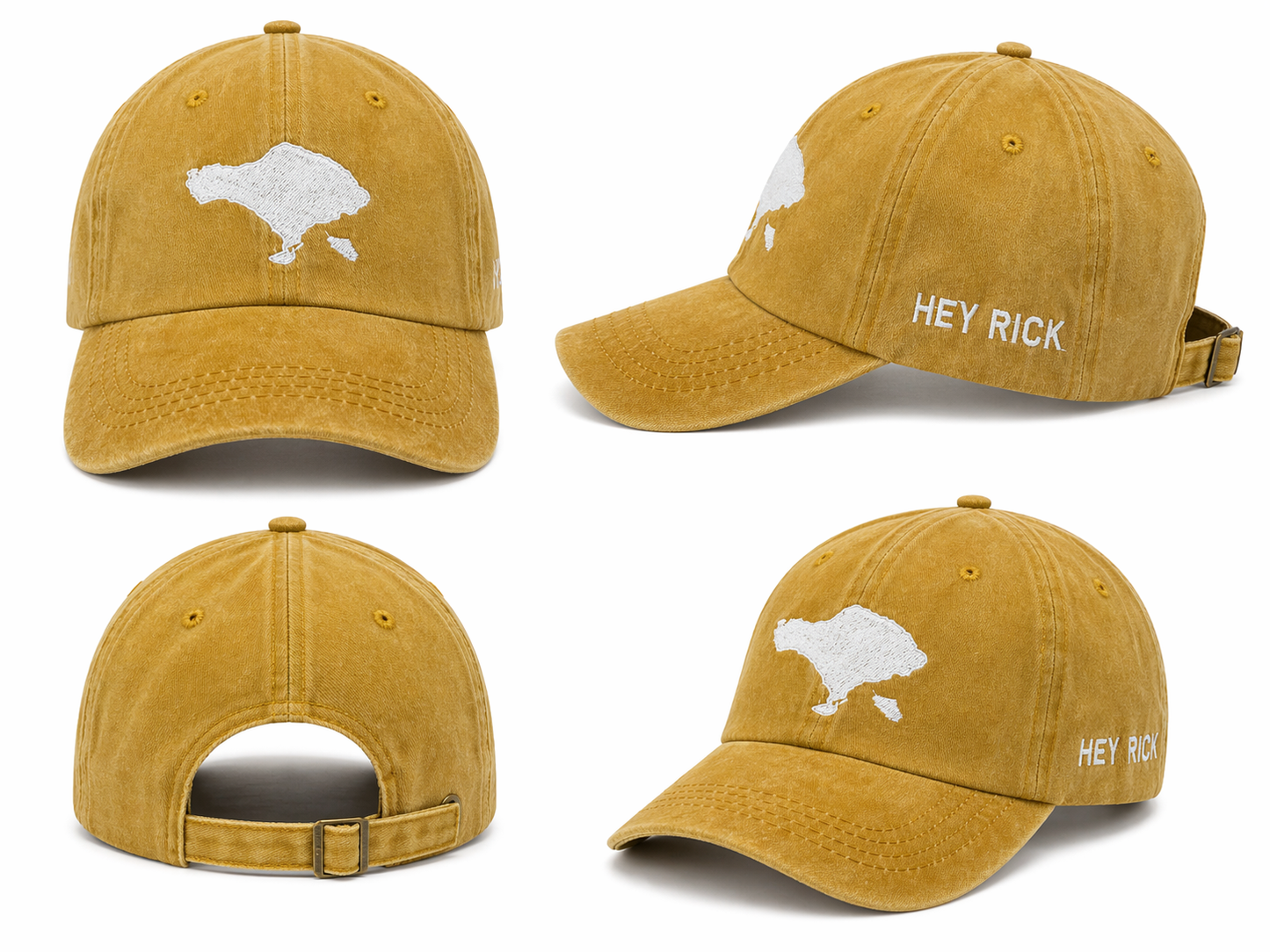 Hey Rick Classic Travel Cap – Adjustable & Embroidered