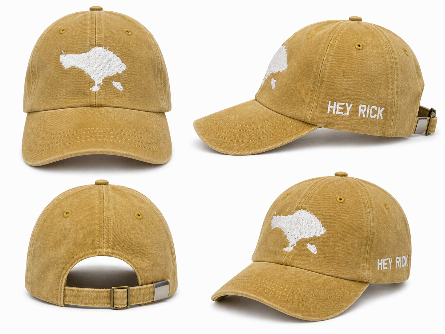 Hey Rick Classic Travel Cap – Adjustable & Embroidered